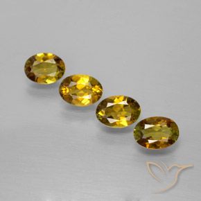 Gemme di Tormalina Oro scuro naturale da 2.80 ct, Ovale, VVS-VS