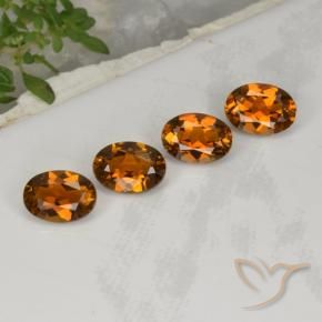 Gemme di Tormalina Arancio brunastro intenso naturale da 3.04 ct, Ovale, VVS