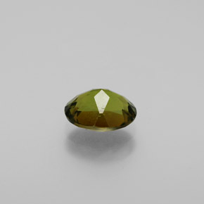 Tormalina verde scuro naturale da 1,28 ct, taglio ovale, VS