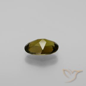 Tormalina Marrone verdastro dorato naturale da 1.27 ct, Ovale, VVS