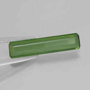 Tormalina Verde terroso naturale da 1.75 ct, Taglio smeraldo, VVS