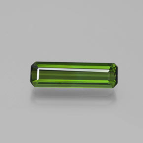 Tormalina verde scuro naturale da 1,79 ct, taglio smeraldo, VVS-VS