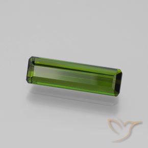 Tormalina Verde foresta naturale da 1.52 ct, Taglio smeraldo, VVS-VS