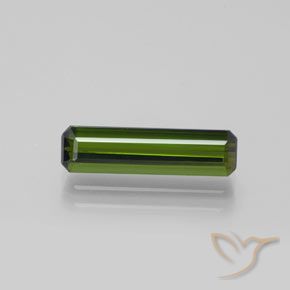 1.52ct Naturale Verde scuro Tormalina, Taglio smeraldo, VVS-VS