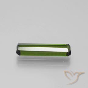 Tormalina Verde scuro naturale da 1.52 ct, Ottagonale / Taglio smeraldo, VVS-VS