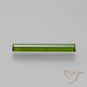 Tormalina verde medio naturale da 1,13 ct, taglio smeraldo, VVS-VS