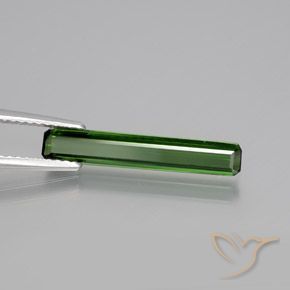 Tormalina Verde scuro naturale da 1.67 ct, Ottagonale / Taglio smeraldo, VVS-VS