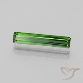 Tormalina Verde scuro naturale da 1.45 ct, Ottagonale / Taglio smeraldo, VVS-VS