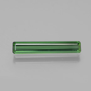 Tormalina verde naturale da 1,27 ct, taglio smeraldo, VVS-VS