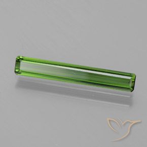 Tormalina Verde medio naturale da 1.23 ct, Taglio smeraldo, VS