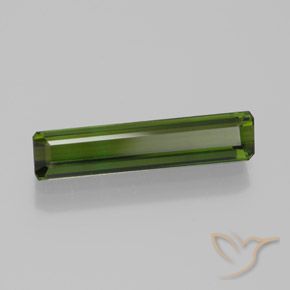 Tormalina Verde terroso naturale da 1.84 ct, Ottagonale / Taglio smeraldo, VVS