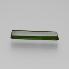 Tormalina verde terroso naturale da 1,26 ct, taglio smeraldo, VVS