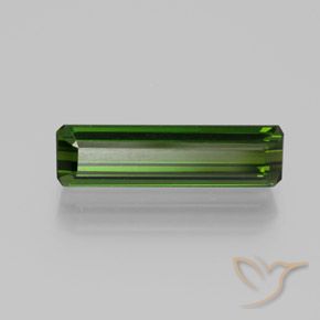 Tormalina Verde scuro naturale da 1.97 ct, Taglio smeraldo, VVS