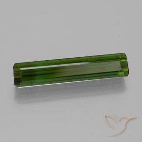 Tormalina Verde scuro naturale da 1.51 ct, Ottagonale / Taglio smeraldo, VVS-VS