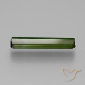Tormalina Verde scuro naturale da 1.51 ct, Ottagonale / Taglio smeraldo, VVS-VS