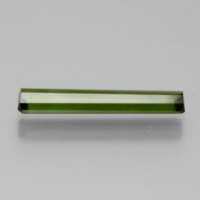 Tormalina verde scuro naturale da 1,25 ct, taglio smeraldo, VVS-VS