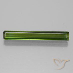 1.40ct Naturale Verde terroso Tormalina, Taglio smeraldo, VVS-VS