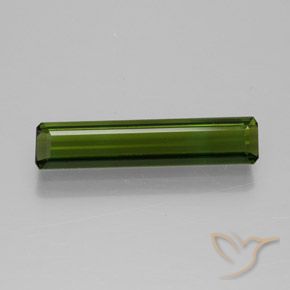 1.55ct Naturale Verde scuro Tormalina, Taglio smeraldo, VVS-VS