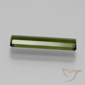Tormalina Verde scuro naturale da 1.55 ct, Ottagonale / Taglio smeraldo, VVS-VS