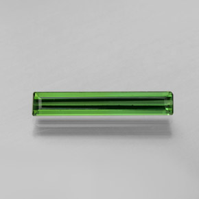 Tormalina verde scuro naturale da 1,38 ct, taglio smeraldo, VS