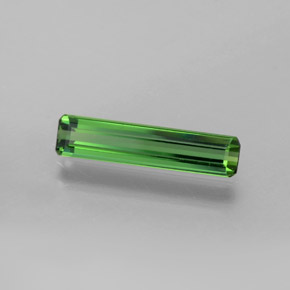 Tormalina verde scuro naturale da 1,05 ct, taglio smeraldo, VVS-VS
