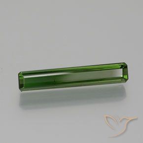Tormalina Verde scuro naturale da 1.38 ct, Ottagonale / Taglio smeraldo, VS-SI