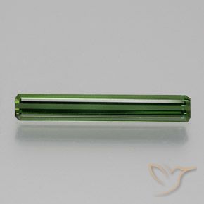 1.26ct Naturale Verde foresta Tormalina, Taglio smeraldo, VS