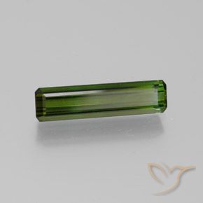 Tormalina Verde terroso naturale da 1.80 ct, Ottagonale / Taglio smeraldo, VVS