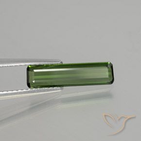 Tormalina Verde foresta naturale da 1.15 ct, Ottagonale / Taglio smeraldo, VS