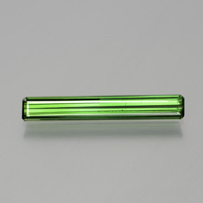 Tormalina verde foresta naturale da 1,19 ct, taglio smeraldo, VS