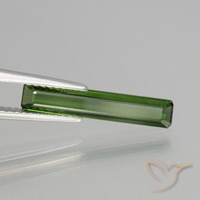 Tormalina Verde foresta naturale da 1.35 ct, Ottagonale / Taglio smeraldo, VVS-VS