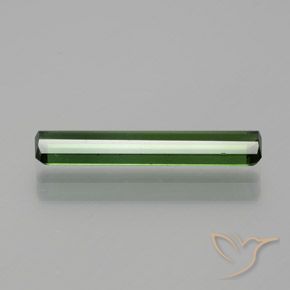Tormalina Verde scuro naturale da 1.45 ct, Ottagonale / Taglio smeraldo, VVS-VS