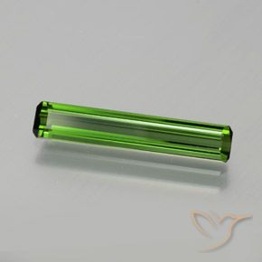 Tormalina Verde terroso naturale da 1.39 ct, Ottagonale / Taglio smeraldo, VVS-VS