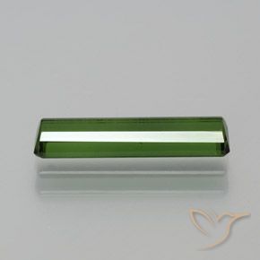 Tormalina Verde terroso naturale da 1.39 ct, Ottagonale / Taglio smeraldo, VVS