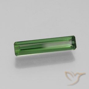 Tormalina Verde scuro naturale da 1.25 ct, Ottagonale / Taglio smeraldo, VS