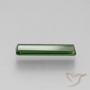 Tormalina Verde scuro naturale da 1.25 ct, Ottagonale / Taglio smeraldo, VS