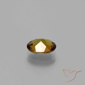 Tormalina Terra d'oro naturale da 0.98 ct, Ovale, VVS-VS