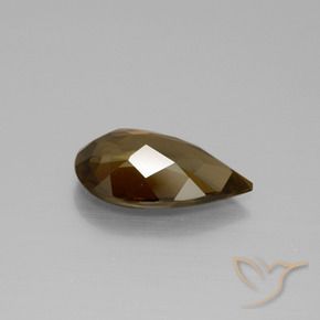 Tormalina Marrone caldo naturale da 2.36 ct, Forma a pera, VVS