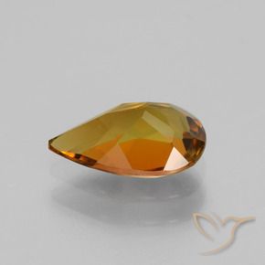 Tormalina Marrone caldo naturale da 1.09 ct, Forma a pera, VS