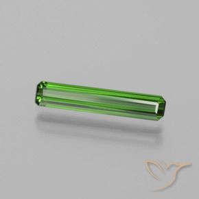 Tormalina Verde medio naturale da 1.24 ct, Ottagonale / Taglio smeraldo, VVS-VS
