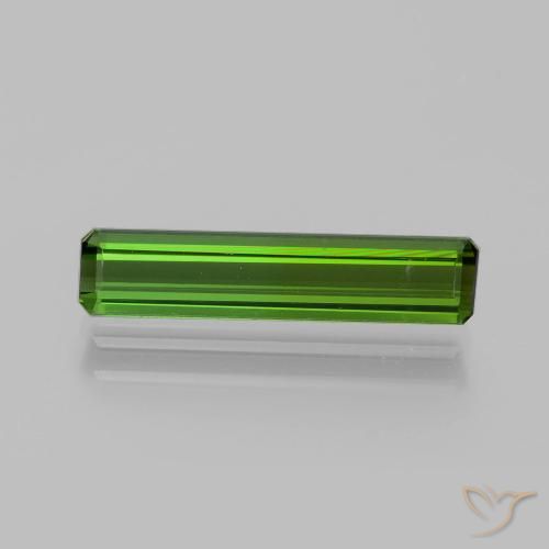 Tormalina Verde scuro naturale da 1.71 ct, Ottagonale / Taglio smeraldo, VVS-VS