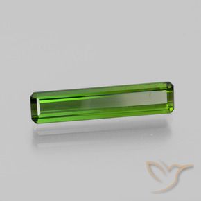 Tormalina Verde scuro naturale da 1.71 ct, Ottagonale / Taglio smeraldo, VVS-VS