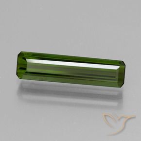 Tormalina Verde scuro naturale da 1.58 ct, Ottagonale / Taglio smeraldo, VVS