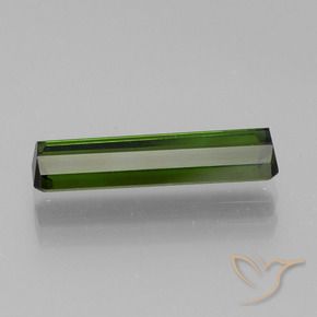 Tormalina Verde scuro naturale da 1.58 ct, Ottagonale / Taglio smeraldo, VVS
