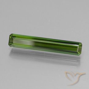 Tormalina Verde terroso naturale da 1.44 ct, Ottagonale / Taglio smeraldo, VVS