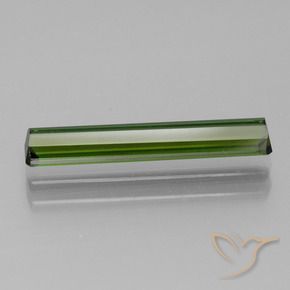 Tormalina Verde terroso naturale da 1.44 ct, Ottagonale / Taglio smeraldo, VVS