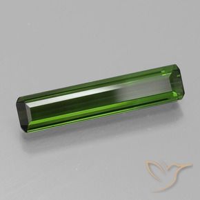 Tormalina Verde terroso naturale da 1.60 ct, Ottagonale / Taglio smeraldo, VVS