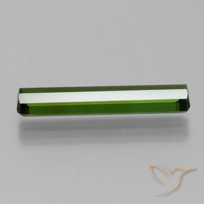 Tormalina Verde terroso naturale da 1.60 ct, Ottagonale / Taglio smeraldo, VVS