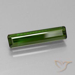 Tormalina Verde scuro naturale da 1.70 ct, Ottagonale / Taglio smeraldo, VVS