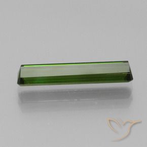 Tormalina Verde scuro naturale da 1.70 ct, Ottagonale / Taglio smeraldo, VVS